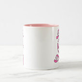 道場の最愛のマグピンクの2調子 ツートーンマグカップ (中央)