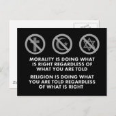 道徳と宗教 ポストカード (正面/裏面)