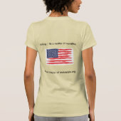 道徳の問題である投票!Tシャツ Tシャツ (裏面)