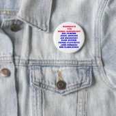 道徳的なリーダーシップのための民主党員か。! 缶バッジ (インサイチュ)