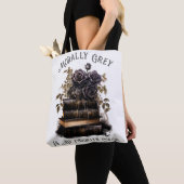 道徳的にグレーお気に入りのは私の色、本の恋人 トートバッグ (クローズアップ)