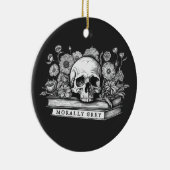 道徳的に灰色のロマンスの本ゴシック セラミックオーナメント (右)