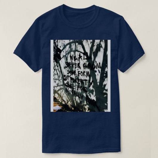 道徳的に貧しいグラフィティTシャツ Tシャツ (デザイン正面)