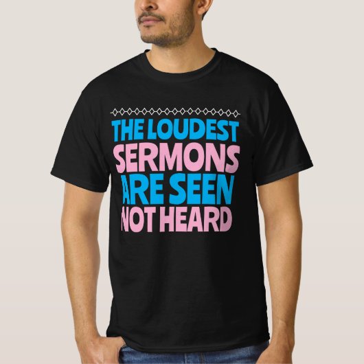 道徳的行動とキリスト教の説教 Tシャツ (正面)