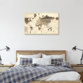 道徳的、政治的な世界 キャンバスプリント (インサイチュ (寝室))