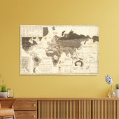 道徳的、政治的な世界 キャンバスプリント (インサイチュ (リビング))