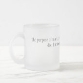 道徳 フロストグラスマグカップ (左)