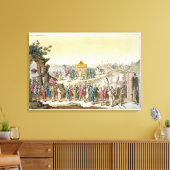 道教伝統的家結婚の病気行列 キャンバスプリント (インサイチュ (リビング))