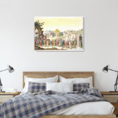 道教伝統的家結婚の病気行列 キャンバスプリント (インサイチュ (寝室))