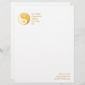 道教記号8.5インチx 11インチ レターヘッド (正面/裏面)