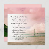 道橋、エジンバラの結婚式招待状 招待状 (正面/裏面)