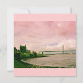 道橋、エジンバラの結婚式招待状 招待状 (裏面)