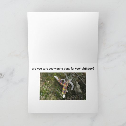 道猿の誕生日 カード (内部)