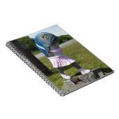 道端アトラクション魚の女の子の像 ノートブック (右側)