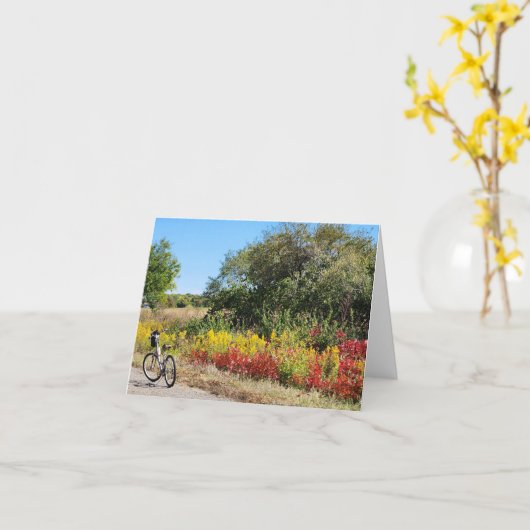 道端インディアナイン秋 カード (黄色い花)