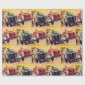 道競争の包装紙 ラッピングペーパー (フラット)