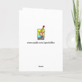 道路おもしろい旅行ユーモアグリーティングカード カード (裏面)