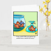 道路おもしろい旅行ユーモアグリーティングカード カード (黄色い花)