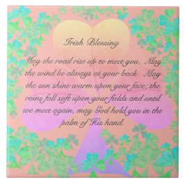 「道路が上がっていいよ…」アイルランド語賛美の タイル