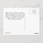 道路が上がってきて君に会えるよ、アイリッシュ賛美の ポストカード (裏面)