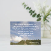 道路が上がってきて君に会えるよ、アイリッシュ賛美の ポストカード (スタンド正面)