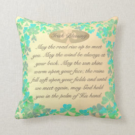 「道路が上がってくれるように」 シャモック·アイ賛美リッシュズ クッション