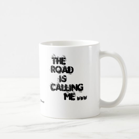 道路が私を呼んでいる…コーヒーマグ コーヒーマグカップ (右)