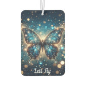 道路での乗り物のリフレッシュ：蝶のように飛ぶ カーエアーフレッシュナー (裏面)