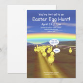 道路でイースターエッグを探そう！ 招待状 (正面/裏面)