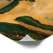 道路に沿った家， c.1881 ポスター (角)