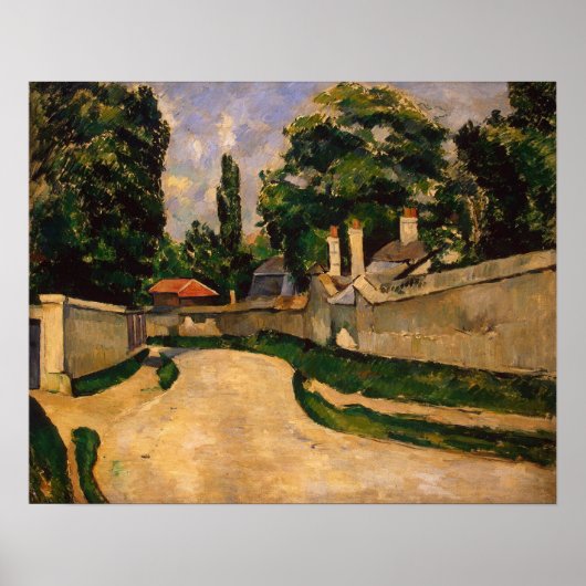 道路に沿った家， c.1881 ポスター (正面)