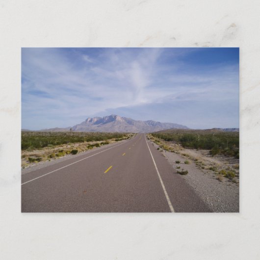 道路に沿って – エルキャピタン – グアダルーペ山脈 ポストカード (正面)