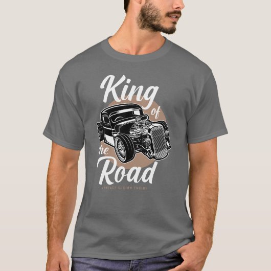 道路のキングヴィンテージ Tシャツ (正面)