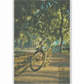 道路のサイクリストの贈り物 シール (正面)