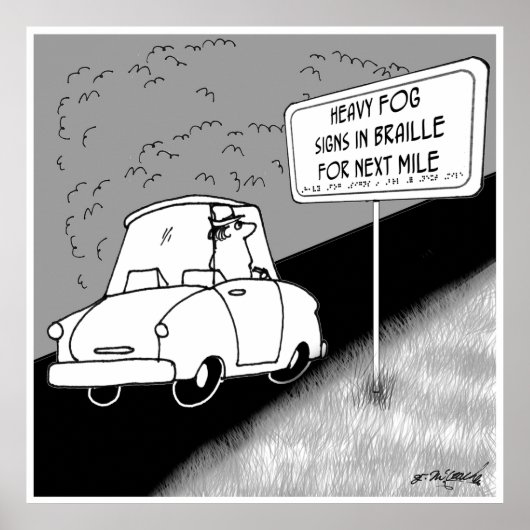 道路のシンボルや象徴点字 ポスター (正面)