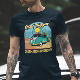 道路のトリピン、旅行シャツ、バケーションシャツ、旅行 Tシャツ