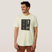 道路のバイクレーン Tシャツ (正面フル)