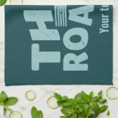 道路のフォークタイポグラフィ キッチンタオル (折り畳み)