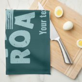 道路のフォークタイポグラフィ キッチンタオル (四つ折り)