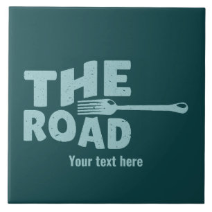 道路のフォークタイポグラフィ タイル