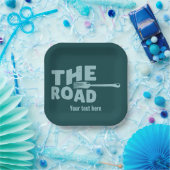 道路のフォークタイポグラフィ ペーパープレート (パーティー)