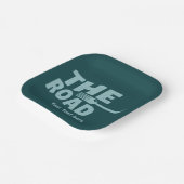 道路のフォークタイポグラフィ ペーパープレート (傾斜あり)