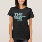 道路のフォークタイポグラフィ Tシャツ (正面)