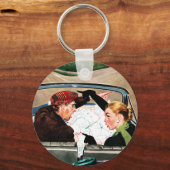 道路のフォーク キーホルダー (正面)