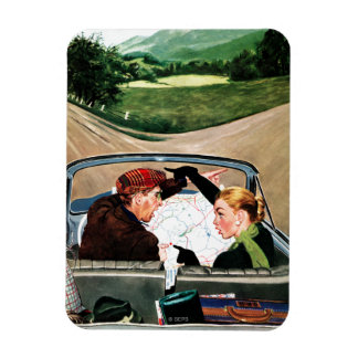 道路のフォーク マグネット