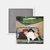 道路のフォーク マグネット (正面/裏面)