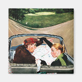 道路のフォーク マグネット (正面)