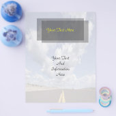 道路のフライヤーで チラシ (シングル)