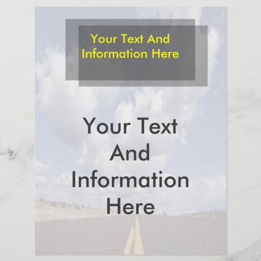 道路のフライヤーで チラシ (正面)