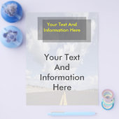 道路のフライヤーで チラシ (シングル)